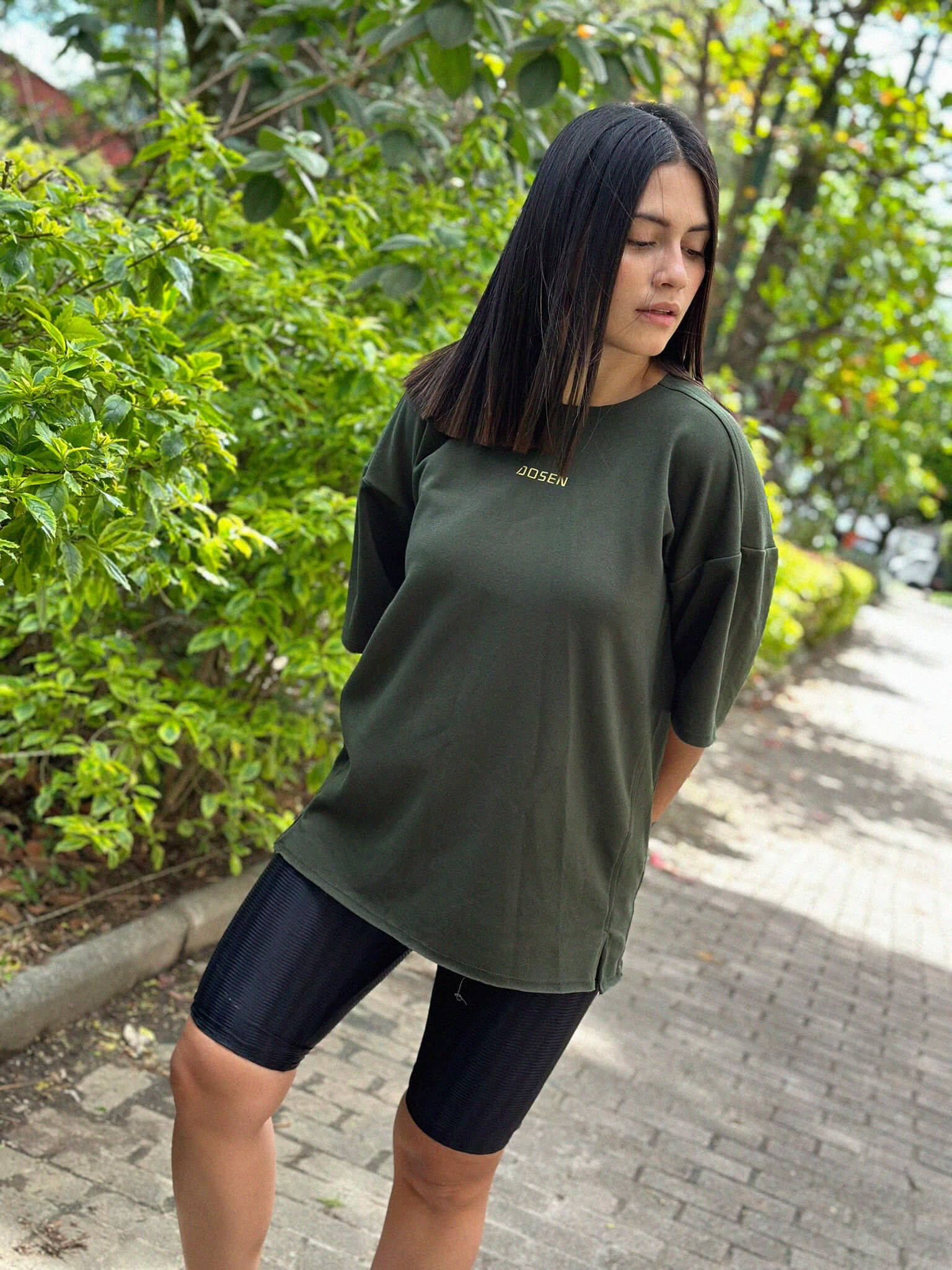 oversized verde militar golden age